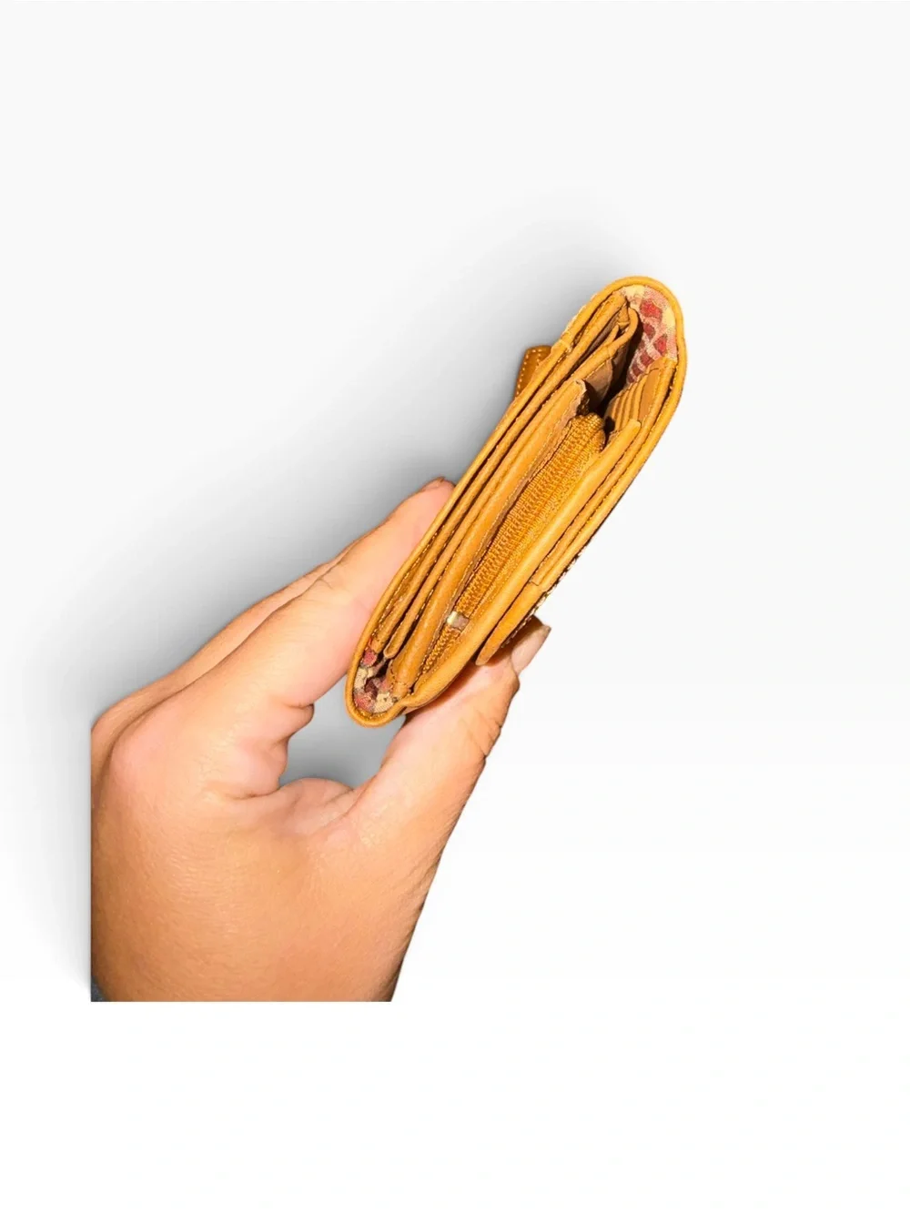 Dockers Tan Leather Compact Wallet
